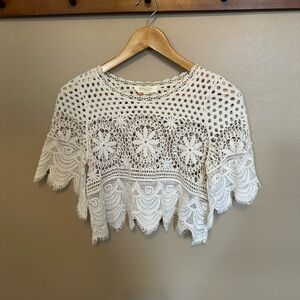 Rebellion Off-White Crochet Top